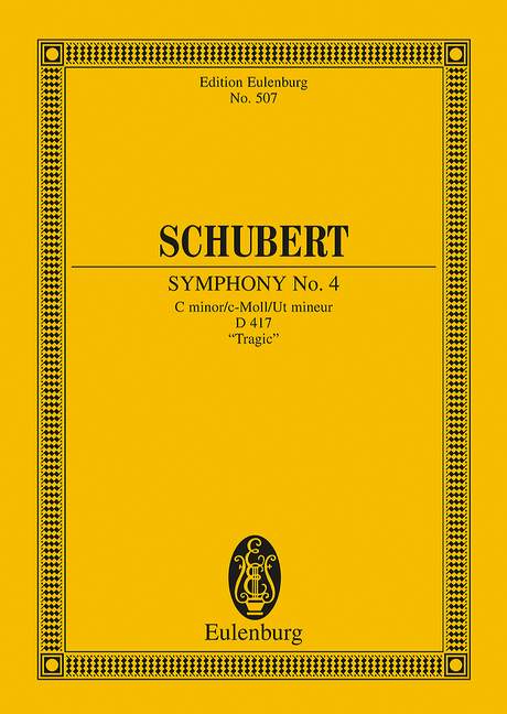 Schubert: Symphony No. 4 C minor D 417 (Study Score) published by Eulenburg